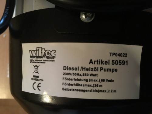 230 Volt Pumpen für Heizöl und Diesel - Heizölpumpe kaufen
